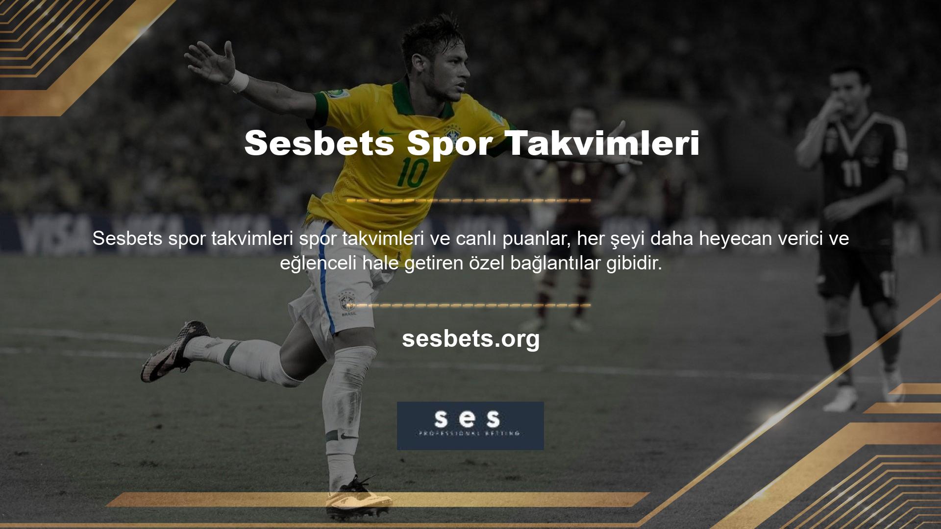 Ancak odak noktamız spor takvim sayfasında
